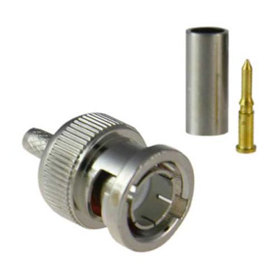 [BYSECUR-76] BSC01261 - Conector BNC fino macho para crimpar cable de CCTV Micro RG-59