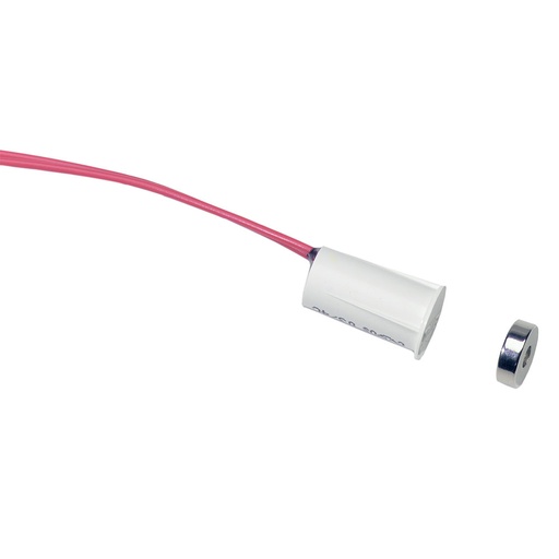 [ARITECH-107] R1125-N - Contacto de montaje empotrado a presión "Stubby" con imán "Mini-Max", blanco