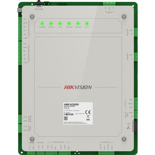 [HIK-ACC-410] DS-K2621X(P) - Controladora acceso multi-identificación facial, huella, tarjeta, QR o PIN. 1 puerta