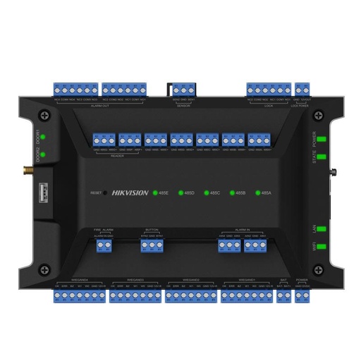 [HIK-ACC-266] DS-K2702WX-E1(P) - Controladora de accesos para 2 puertas WIFI PoE