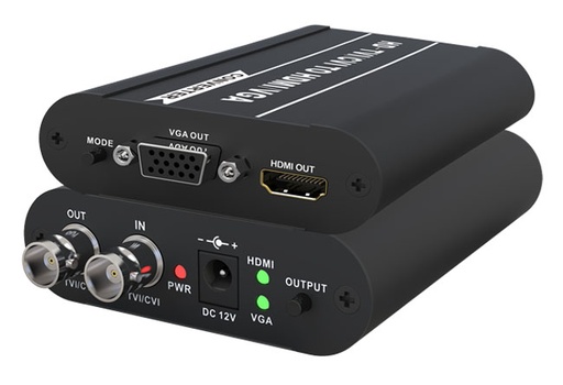 [FOLKSAFE-3] FS-HD2103E - Convertidor HD-TVI/CVI a HDMI y VGA Folksafe