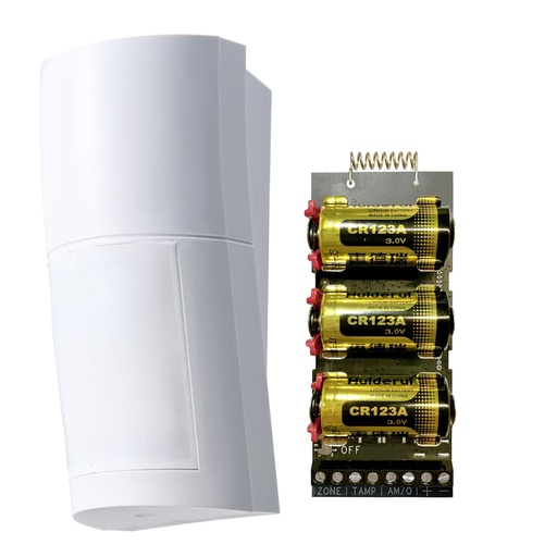 [OPTEX-211] QXI-R-AXPRO - Detector Infrarrojos pasivo vía radio PIR QUAD Optex + Transmisor vía Radio AXPRO Hikvision