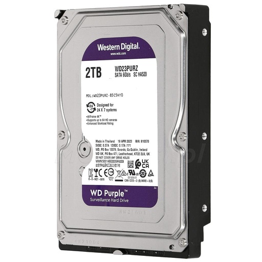 [WESTERN-3] WD23PURZ - Disco Duro de 2 Tb ( 2048 Gb ) Western Digital Purple.