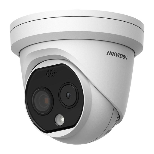 [HIK-THERMAL-55] DS-2TD1228-7/QA - Domo IP Bi-espectro Óptico/Térmico 6.4/6.9mm 4MP IR15m White Light 30m E/S Alarma Audio MIC Alarma Visible-Audible Analítica vídeo Hikvision