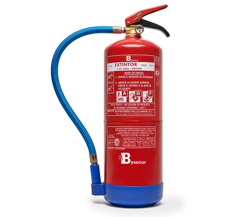 [BYSECUR-367] VU-6-PPA - Extintor De Agua AG 6LT AFFF con base de plástico