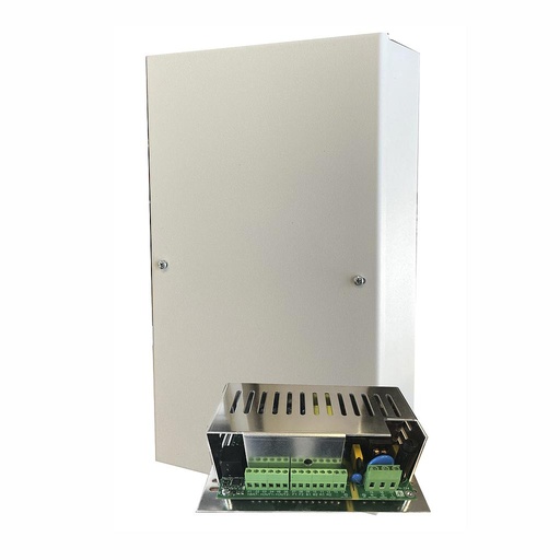 [BYSECUR-240] BSC27731 - Fuente de alimentación 12V 4A certificada Grado 3 Caja metálica Pequeña 280X167X71mm