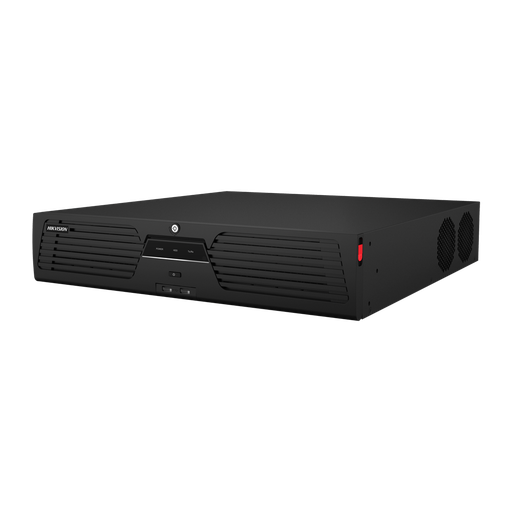 [HIK-SOL-423] DS-96128NI-M8 - Grabador NVR 128 CH IP 8K 32Mpx@2ch E/S Alarma 16/9 Audio 1/2 400Mbps 8xHDD VCA Mapa Calor Matrículas Conteo 2U