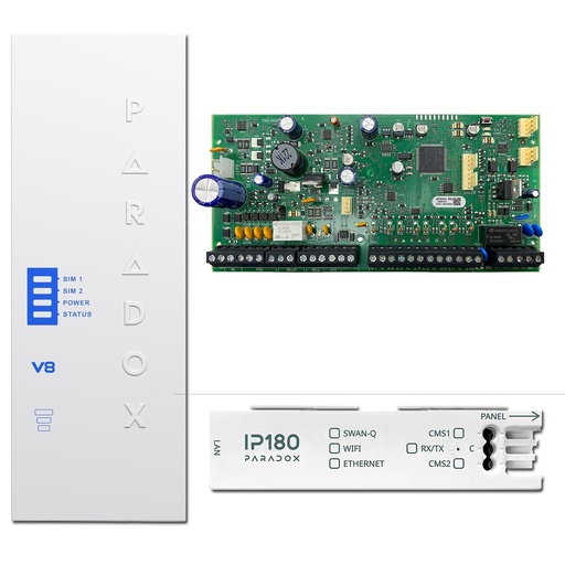 [PARADOX-208] KIT-MQTT-SP6000+ - Kit adaptación a MQTT Paradox SP6000+ , Módulo IP180 , Módulo PCS265V8