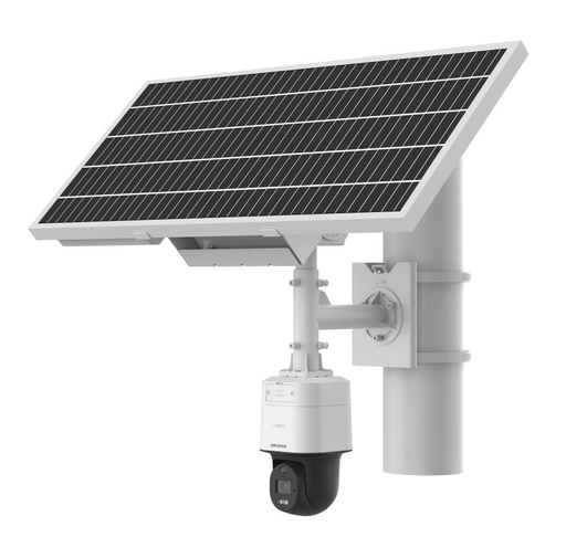 [HIK-PRO-645] DS-2XS3Q47G1-LDH/4G/C18S40(4mm) - Kit Cámara PT 4MP 4mm con energía solar ColorVu 24/7 4G Luz Blanca 30m