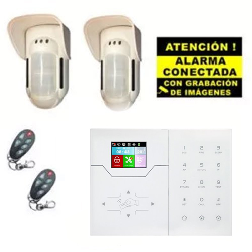 [BYSECUR-ALARM-28] BSC02296 - Kit de Alarma Bysecur IP / GSM. Central + 2 Volumétricos de exterior + 2 Mandos