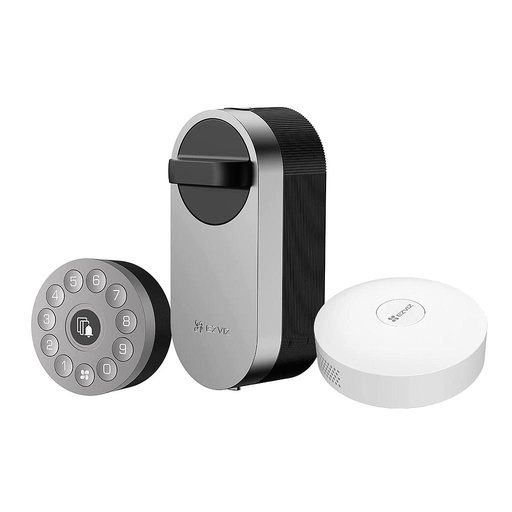 [EZVIZ-11] CS-DL01S/DL01CP/A3-BK - Kit de Hogar Timbre Cerradura Inteligente DIY Lock + Teclado Keypad + Pasarela Home Gateway A3 EZVIZ