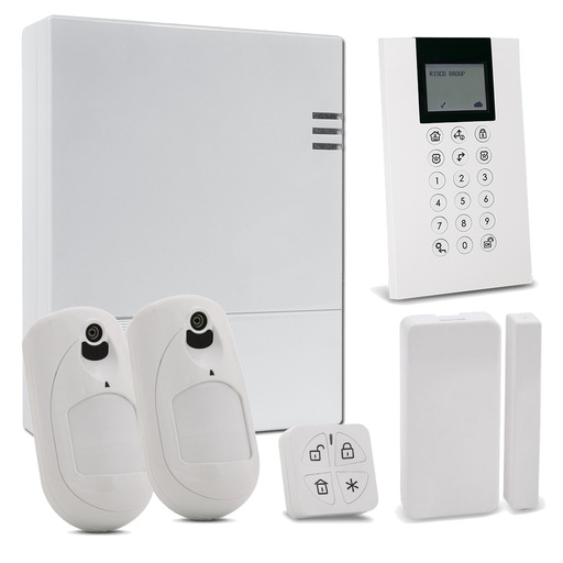 [RISCO-267] KIT_LIGHTSYS_AIR_D - Kit de LightSYS Air con módulo 4G + 2 x PIR cámara + Contacto + Mando + Teclado