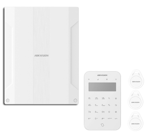[HIK-ALARM-205] KIT AXPRO-ULTRASMART - Kit Panel AX PRO Ultra Híbrido 96 zonas + Teclado inalámbrico Táctil pantalla LCD Grado 2 AXPRO