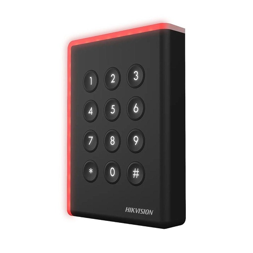 [HIK-ACC-105] DS-K1108AEK - Lector de acceso por tarjeta EM card y Código Pin Teclado IP65 Wiegand Hikvision
